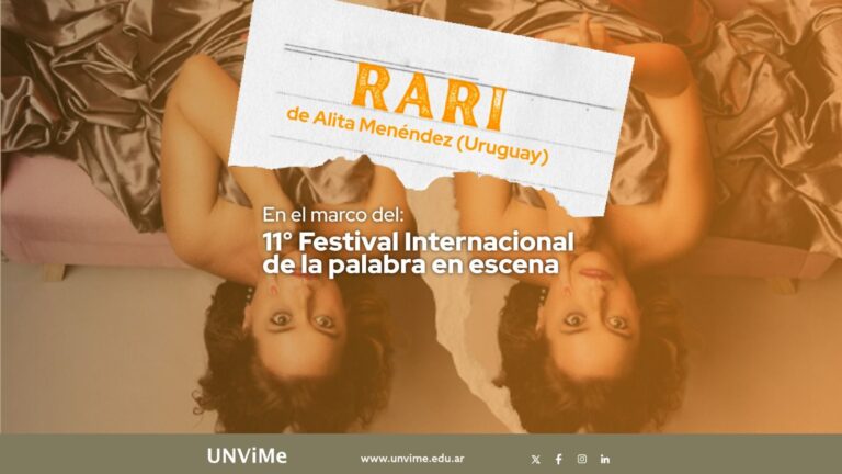 La 11° edición del Festival Internacional de la Palabra en Escena llega a la UNViMe