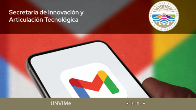 ¡Ahora podés usar tu correo institucional UNViMe desde el celular!